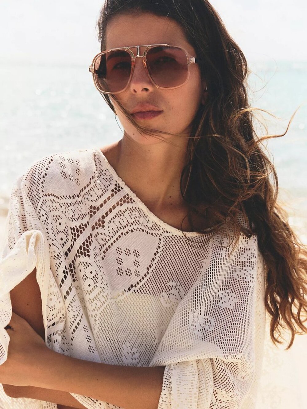 Janis Detail Aviator Sunglasses